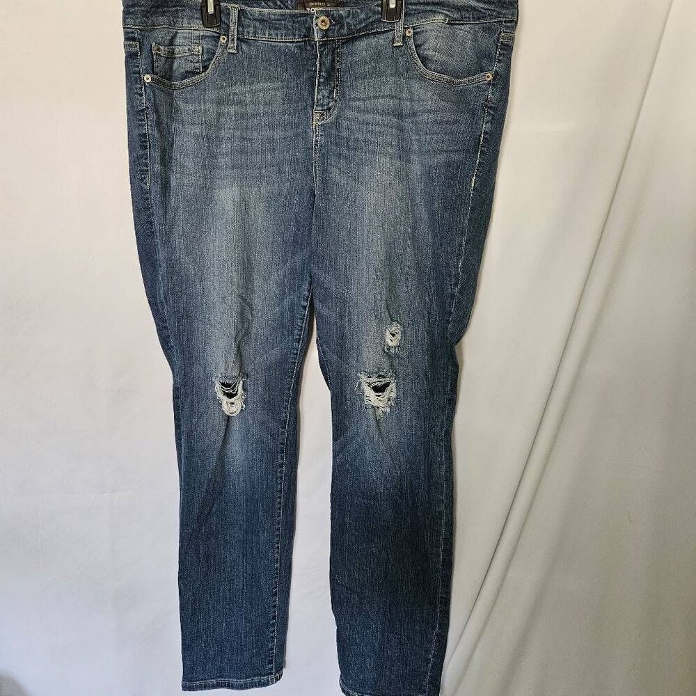 Torrid Distressed‎ Skinny High Rise Jeans Womens sz 22R